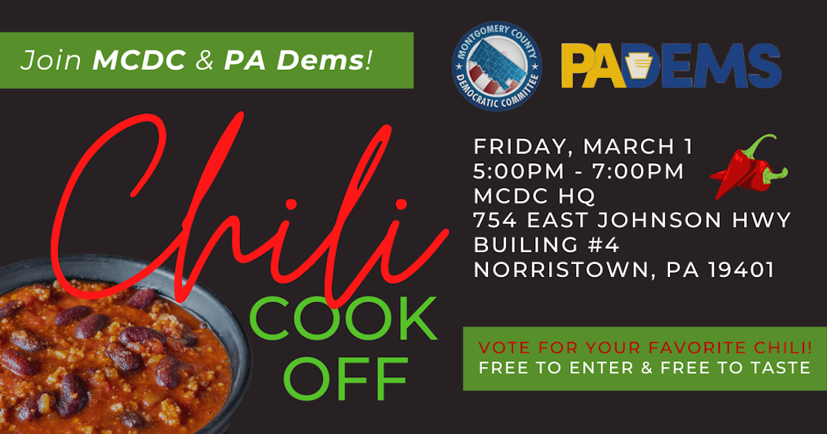 MCDC & PA DEMS Volunteer Appreciation Chili Cook Off · Montgomery